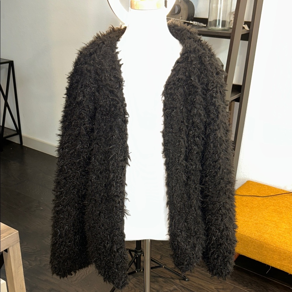 Miss London Black Teddy Jacket